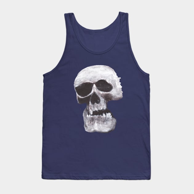 Skull in The Dark World Tank Top by Art Can Do